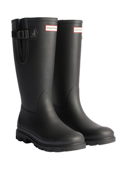 Hunter Downpour Side Adjustable Wellington Boots - view 2, Black