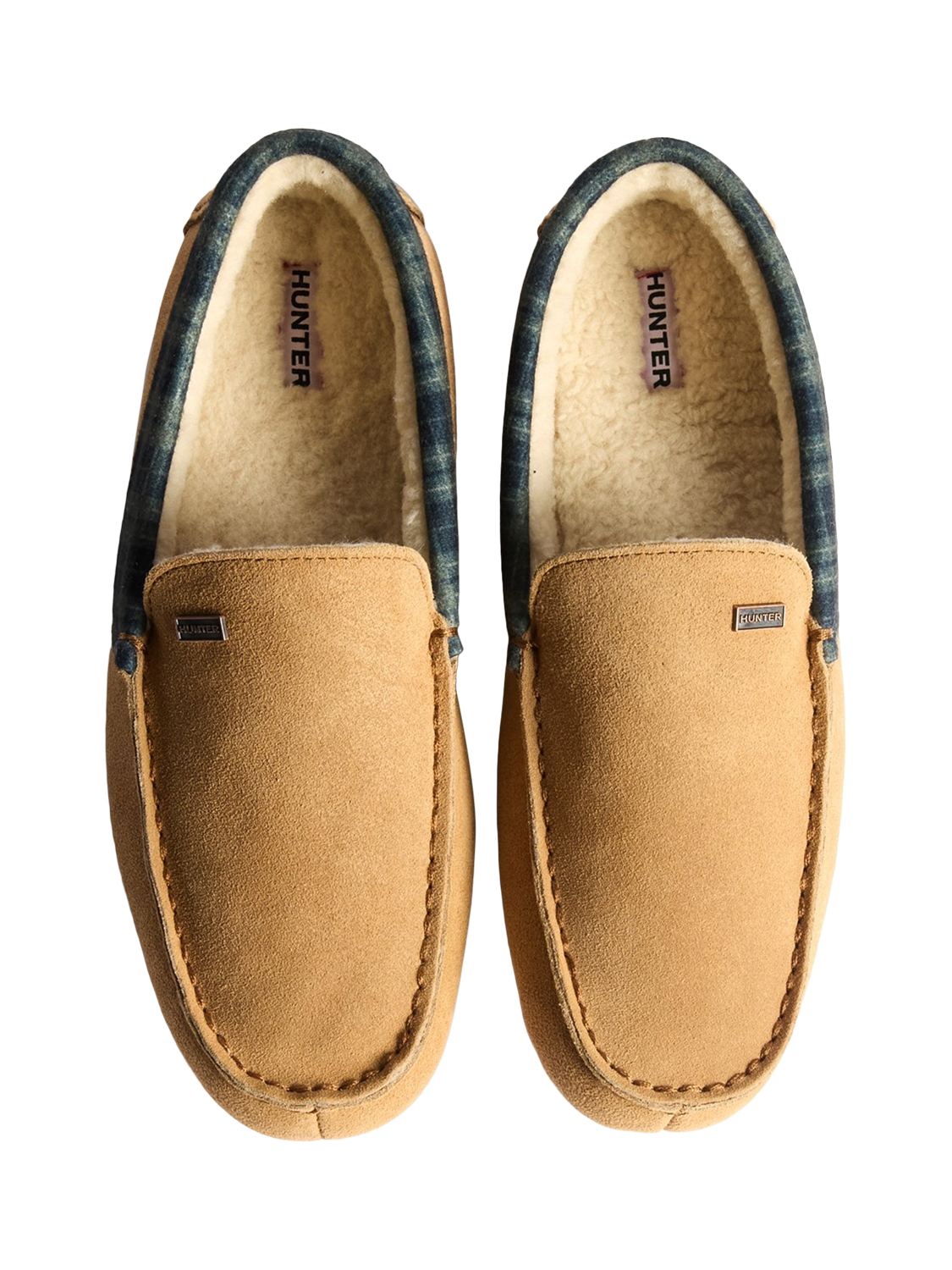 Product image 5 of 5, which shows Hunter Sheepskin Moccasin Slippers , Taupe, 7