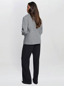 Gina Bacconi Wiktoria Tweed Jacket, Black/White - view 2, Black/White