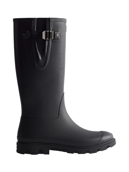 Hunter Downpour Field Adjustable Tall Boots, Black
