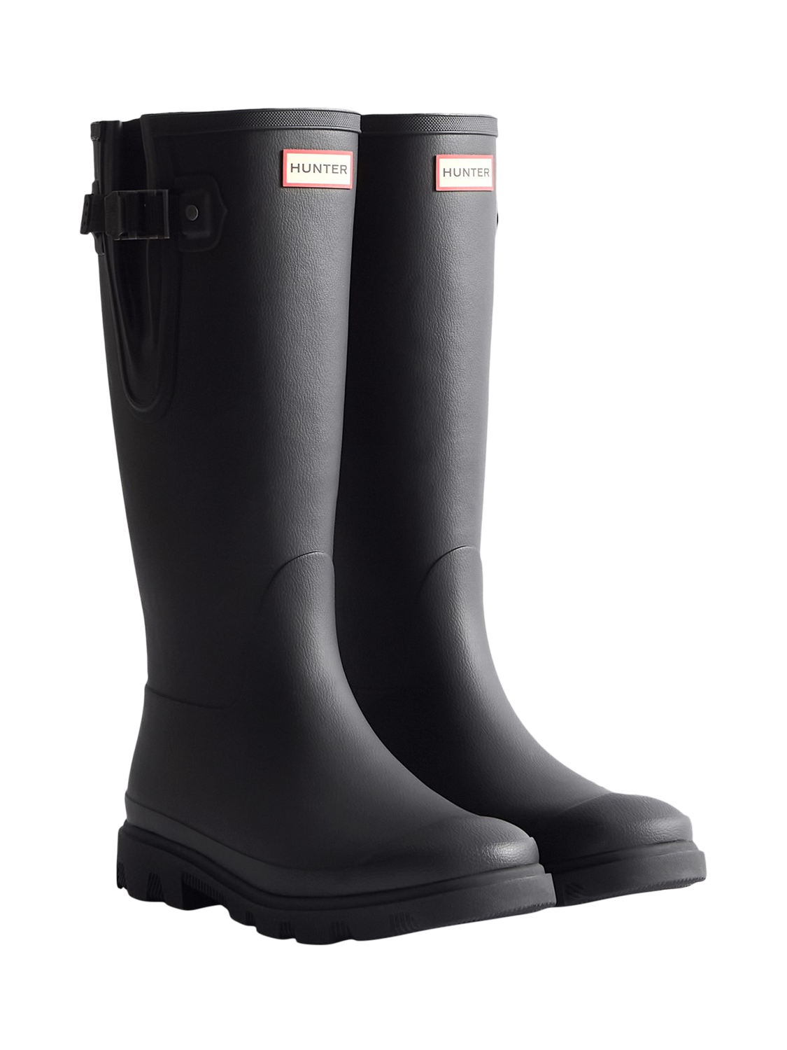 Product image 2 of 4, which shows Hunter Downpour Field Adjustable Tall Boots, Black, 4