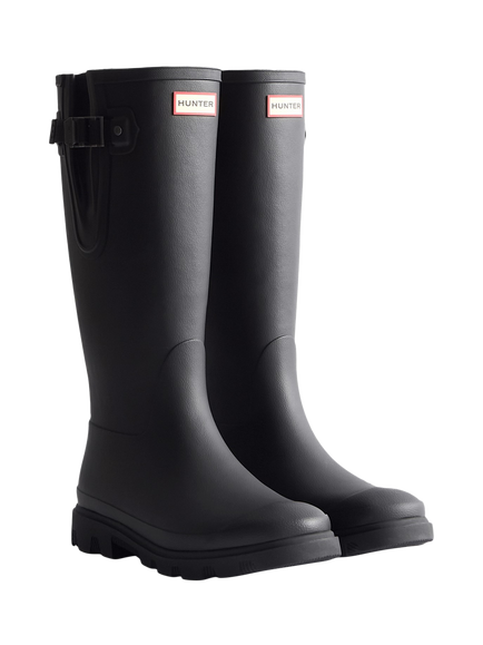 Hunter Downpour Field Adjustable Tall Boots - view 2, Black