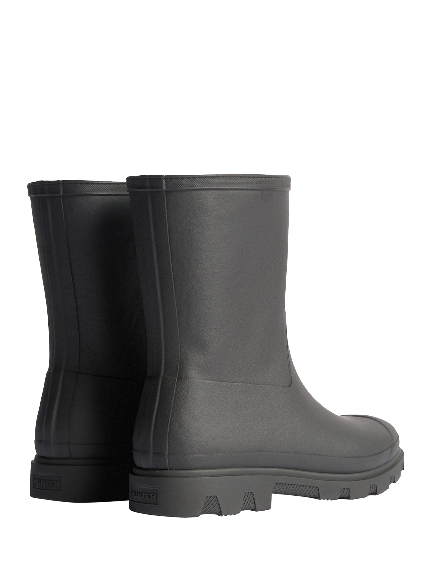 Product image 3 of 4, which shows Hunter Downpour Short Wellington Boots, Black, 4