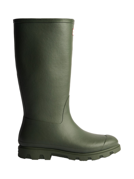 Hunter Downpour Tall Insulated Rubber Wellington Boot, Dark Olive