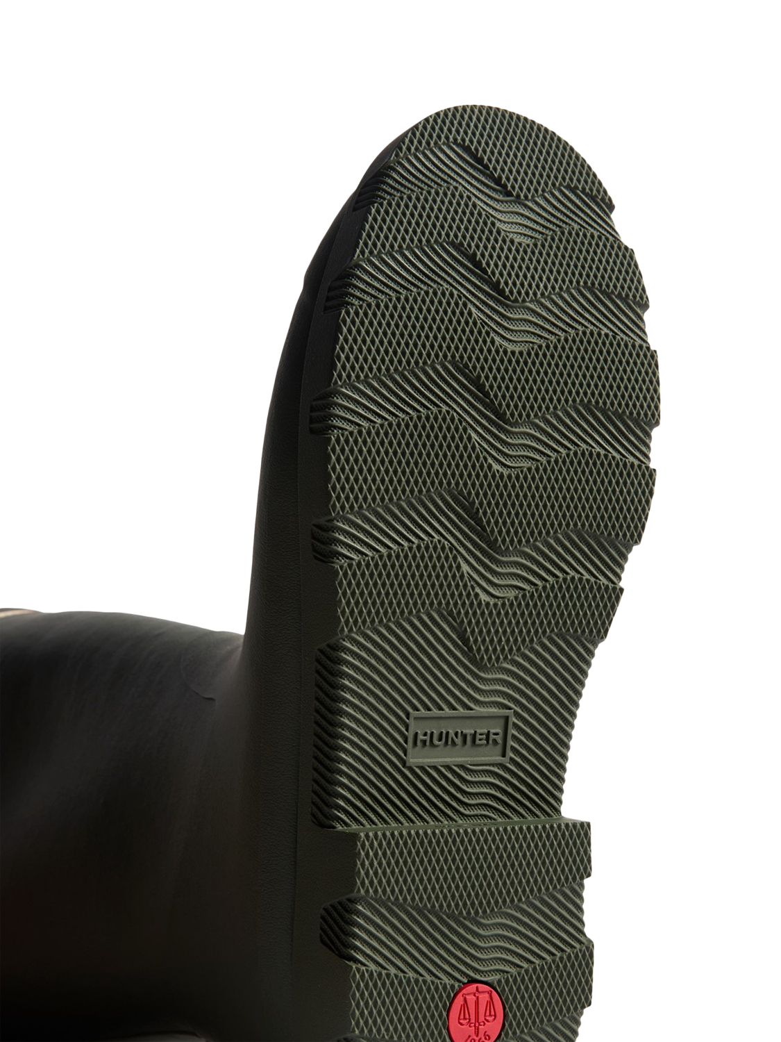 Product image 4 of 4, which shows Hunter Downpour Tall Insulated Rubber Wellington Boot , Dark Olive, 4