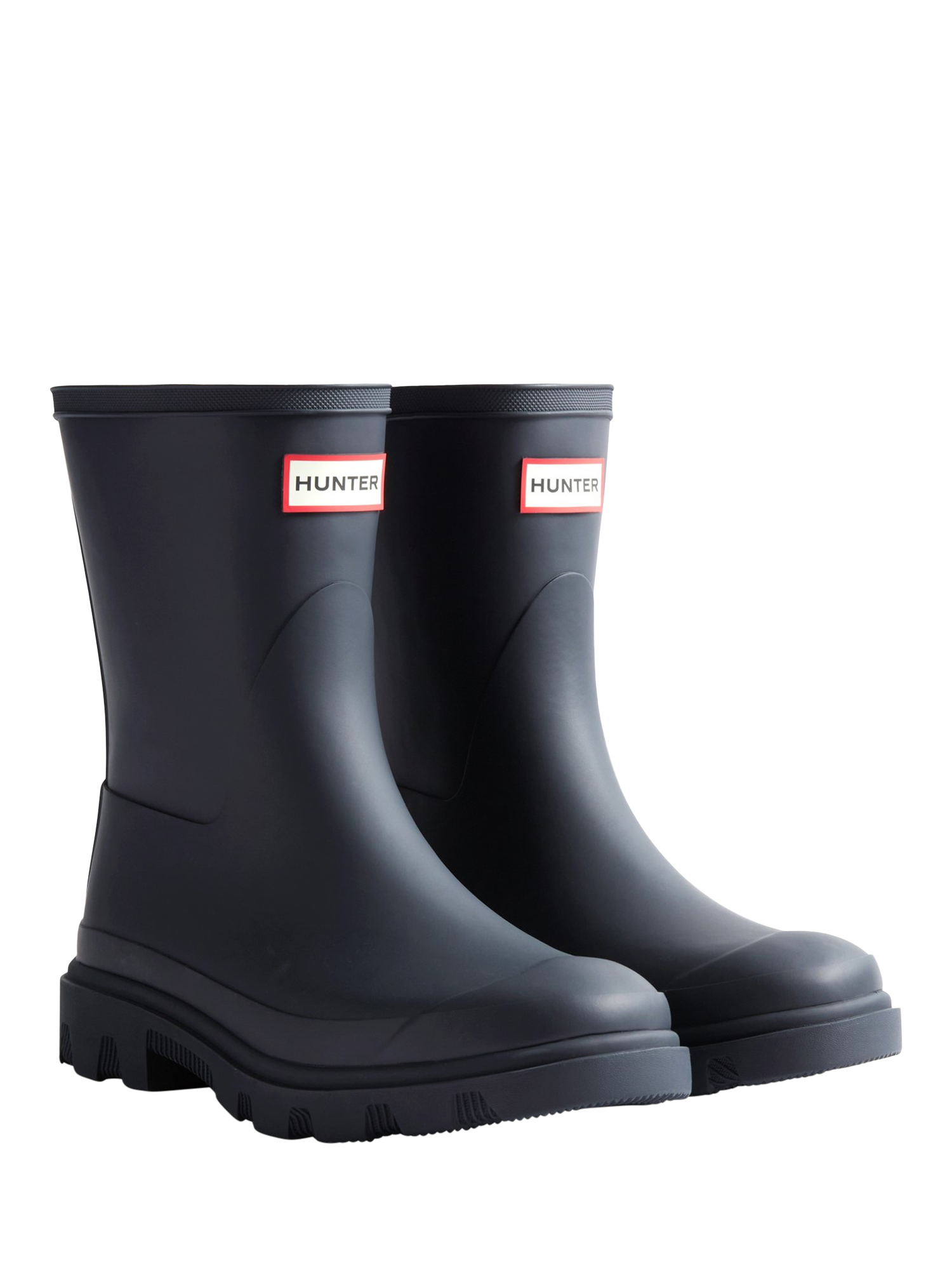 Product image 2 of 4, which shows Hunter Downpour Waterproof Short Wellington Boots, Hunter Navy, 4