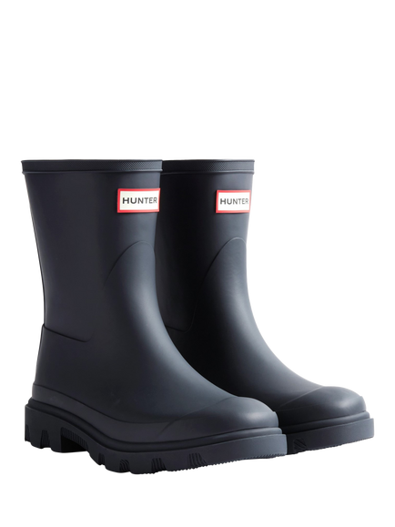 Hunter Downpour Waterproof Short Wellington Boots - view 2, Hunter Navy