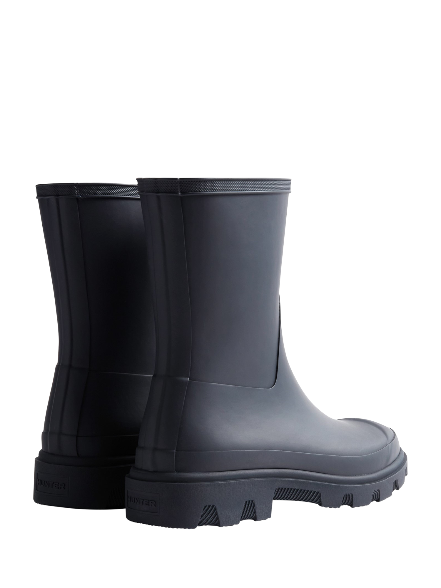 Product image 3 of 4, which shows Hunter Downpour Waterproof Short Wellington Boots, Hunter Navy, 4