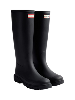 Hunter Downpour Tall Wellington Boots - view 2, Black