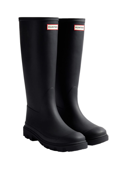 Hunter Downpour Tall Wellington Boots - view 2, Black