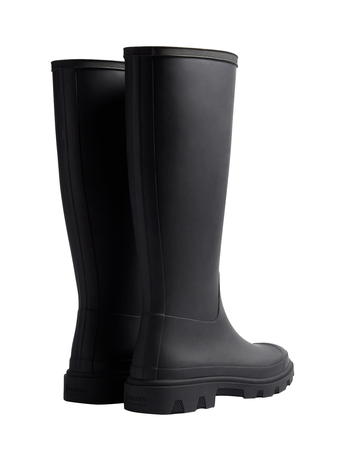 Product image 3 of 4, which shows Hunter Downpour Tall Wellington Boots, Black, 4