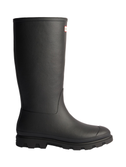 Hunter Downpour Tall Insulated Rubber Wellington Boot, Black