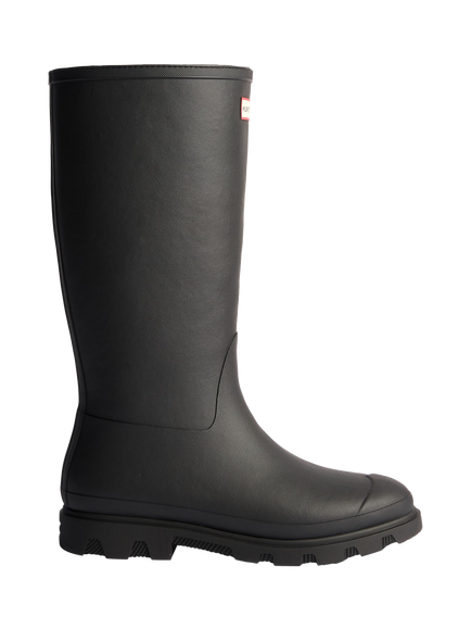 Hunter Downpour Tall Insulated Rubber Wellington Boot, Black