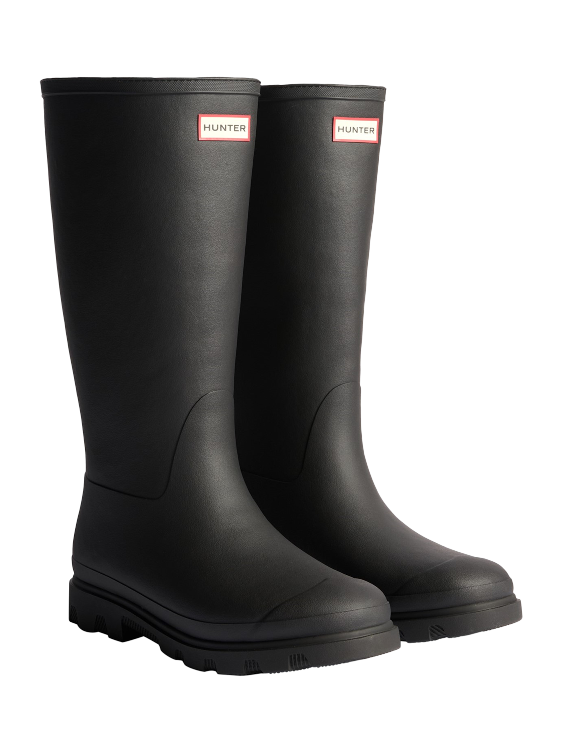 Product image 2 of 4, which shows Hunter Downpour Tall Insulated Rubber Wellington Boot , Black, 4