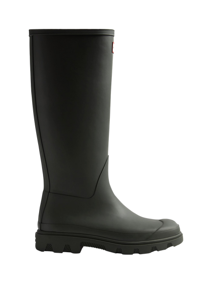 Hunter Downpour Tall Wellington Boots, Dark Olive