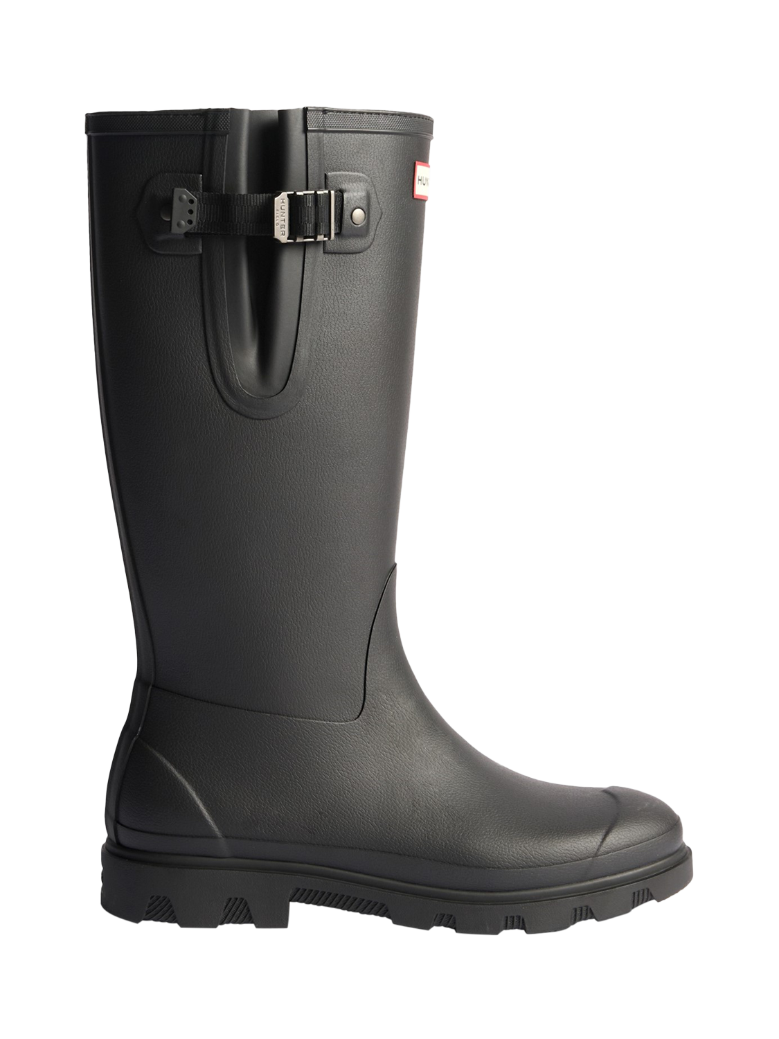 Product image 1 of 4, which shows Hunter Downpour Side Adjustable Boots, Black, 4