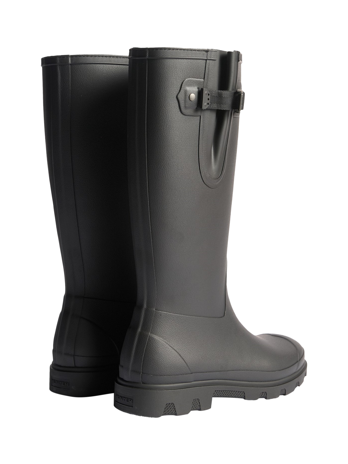 Product image 3 of 4, which shows Hunter Downpour Side Adjustable Boots, Black, 4
