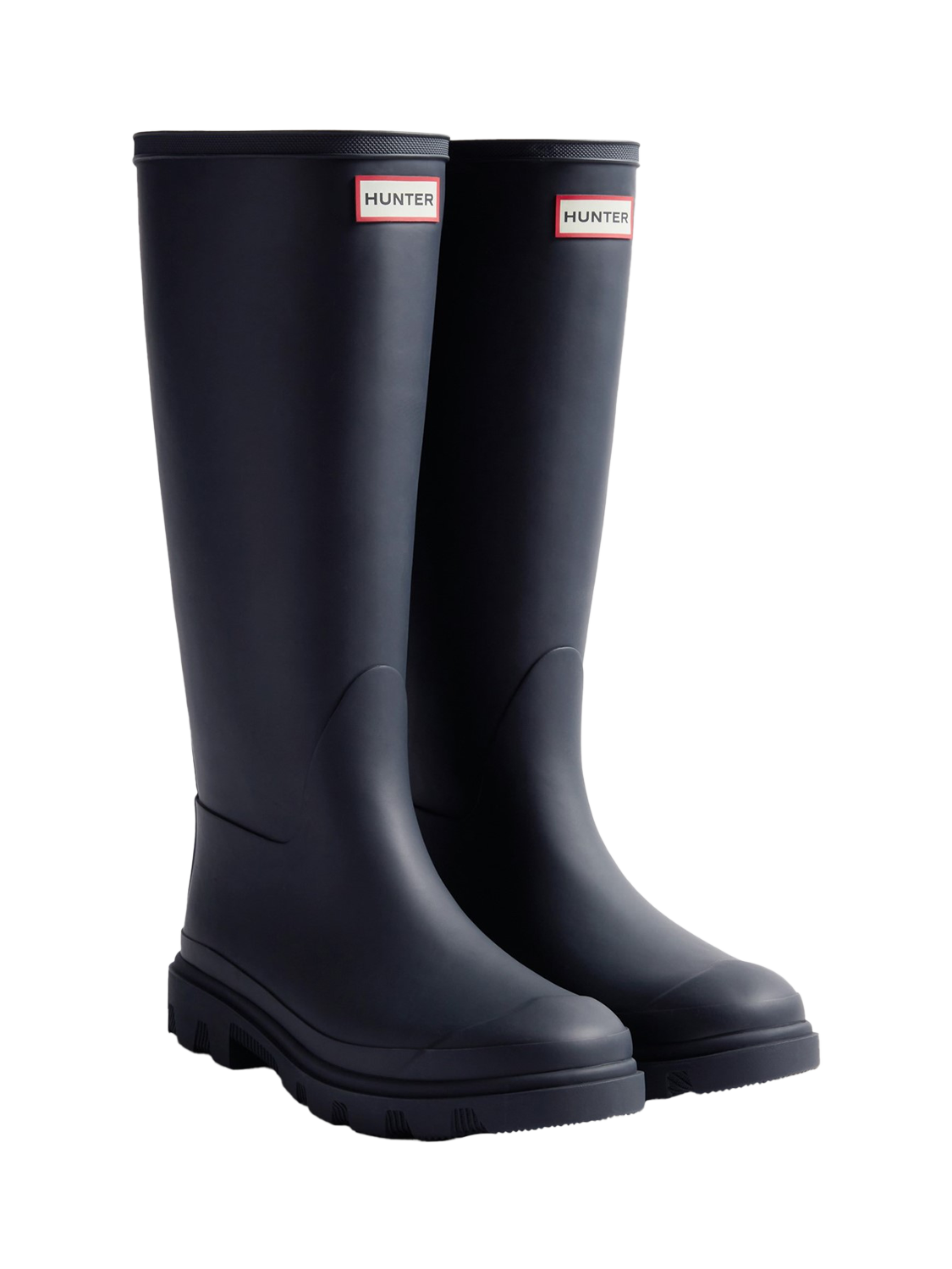 Product image 2 of 4, which shows Hunter Downpour Tall Wellington Boots, Hunter Navy, 4