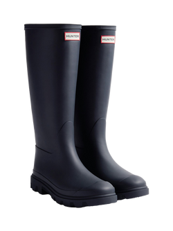 Hunter Downpour Tall Wellington Boots - view 2, Hunter Navy