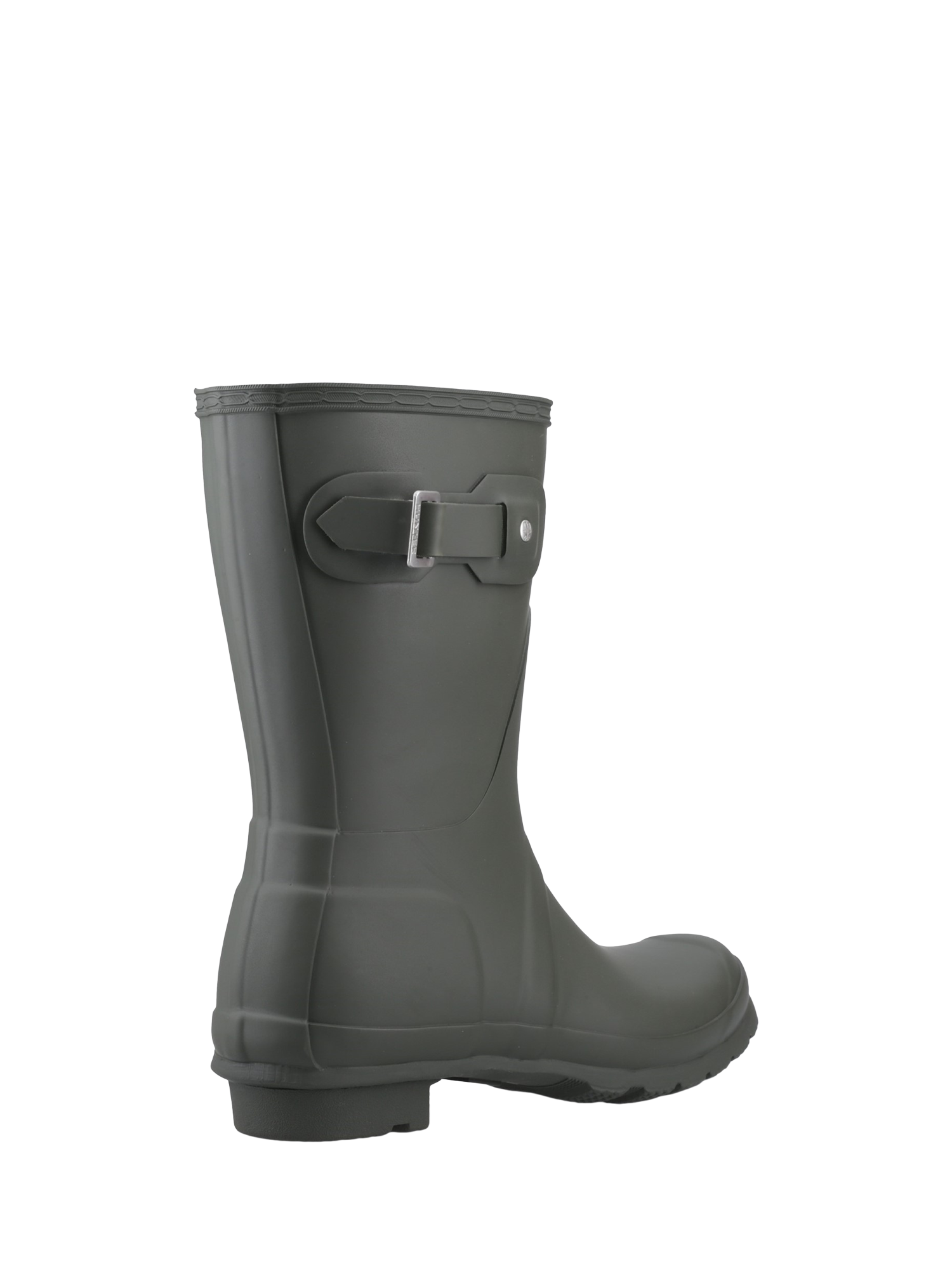 Product image 3 of 4, which shows Hunter Original Short Waterproof Wellington Boots, Dark Olive, 4