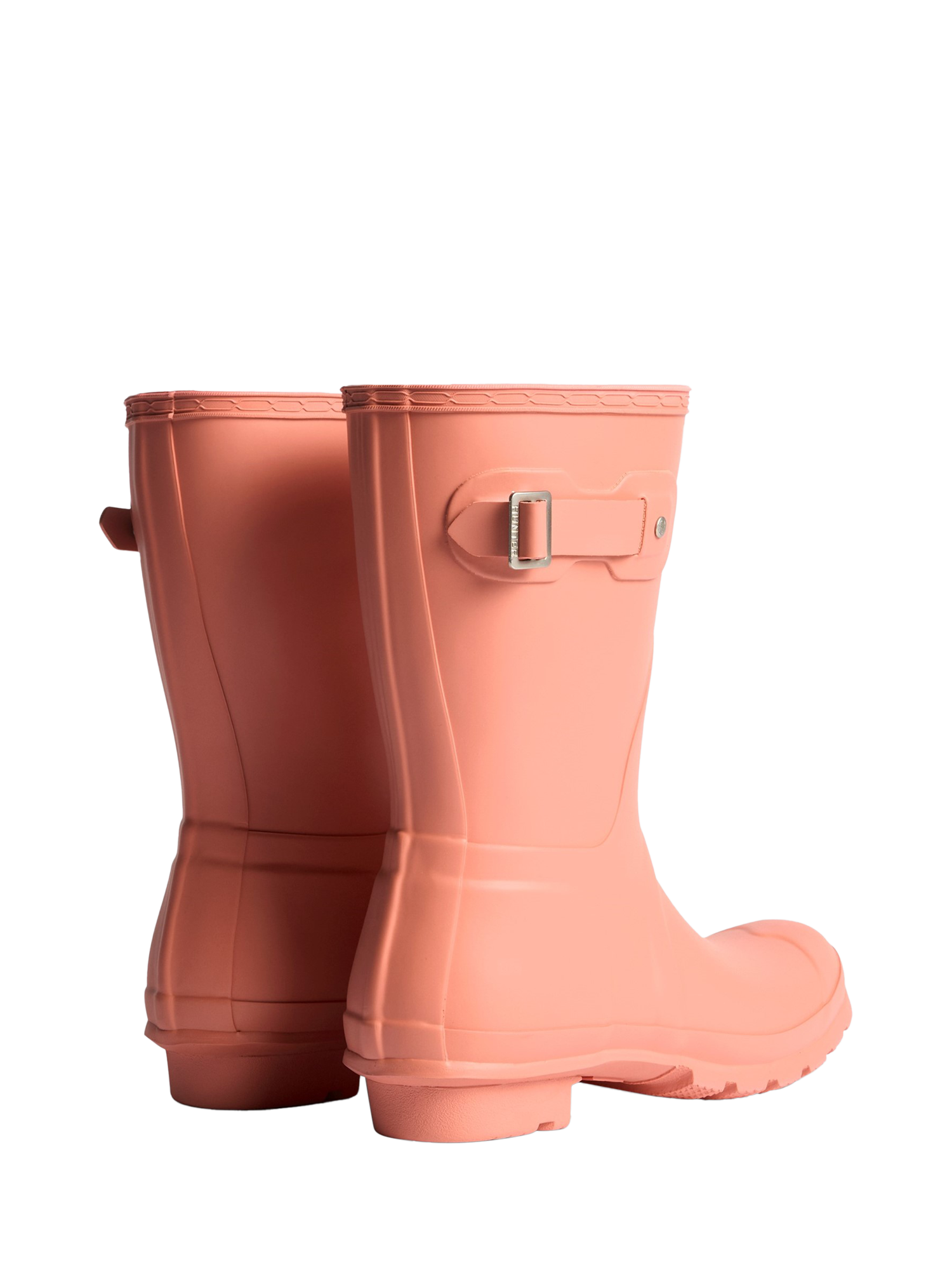 Product image 3 of 4, which shows Hunter Original Short Waterproof Wellington Boots, Terracotta, 4