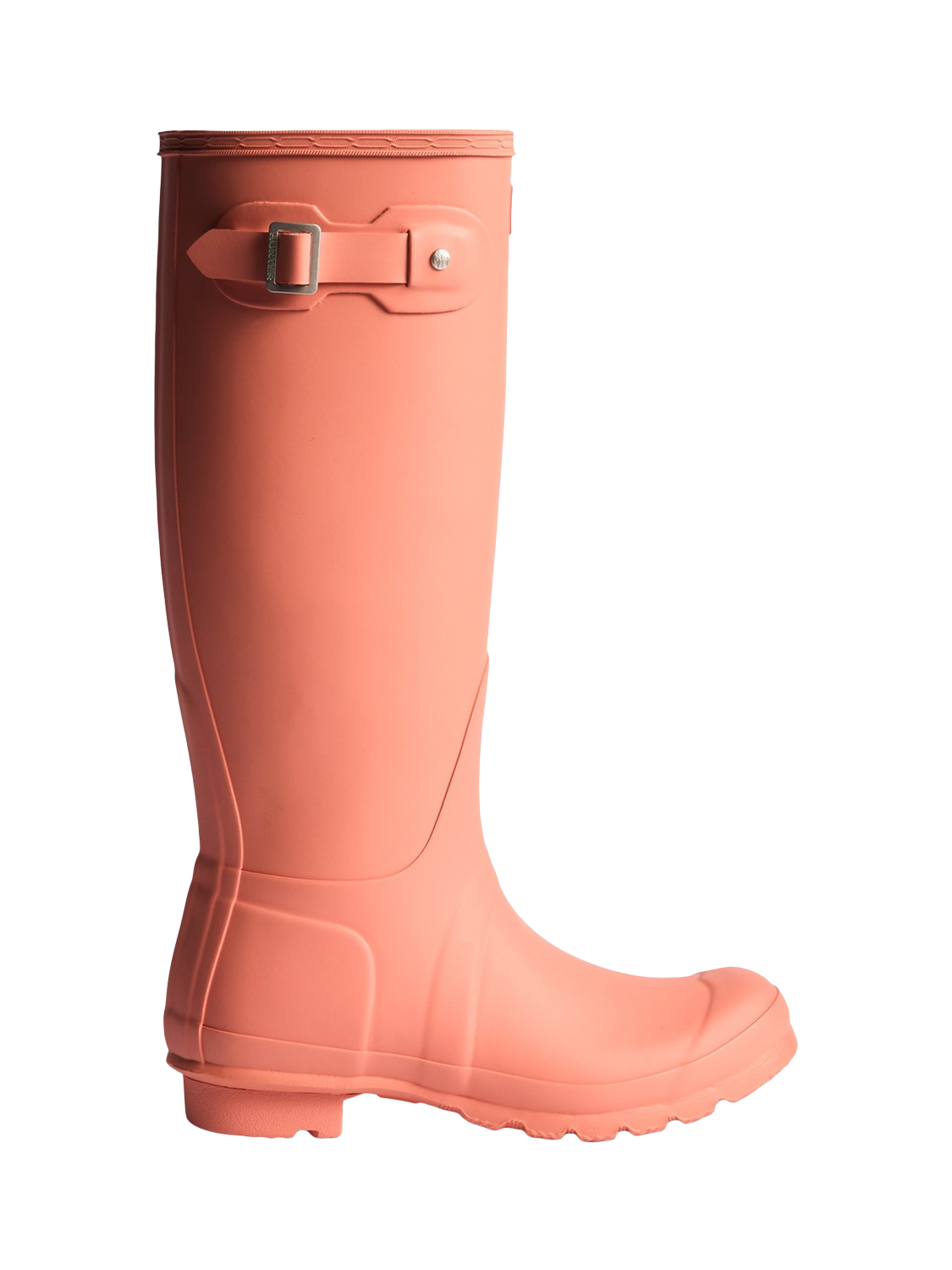 Product image 1 of 4, which shows Hunter Original Waterproof Wellington Boots, Terracotta, 3