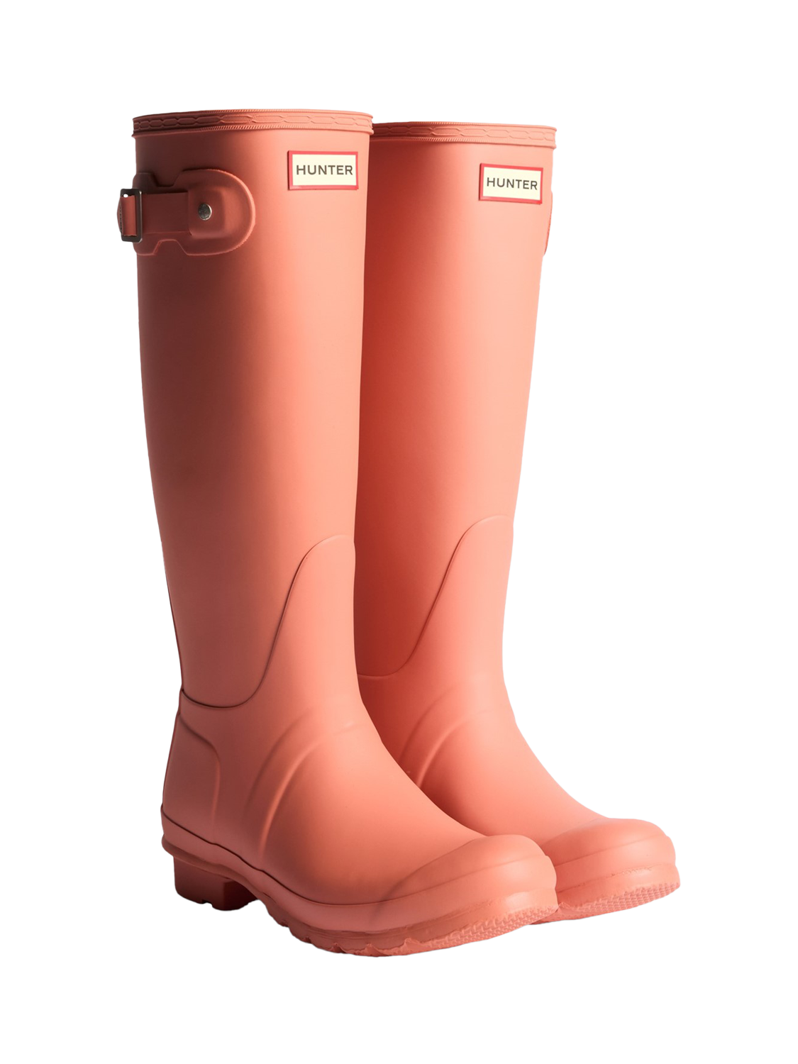 Product image 2 of 4, which shows Hunter Original Waterproof Wellington Boots, Terracotta, 3