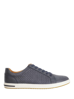 Dune London Tezzy Weave Wide Fit Trainers, Navy