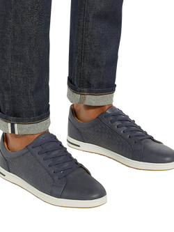 Dune London Tezzy Weave Wide Fit Trainers - view 2, Navy
