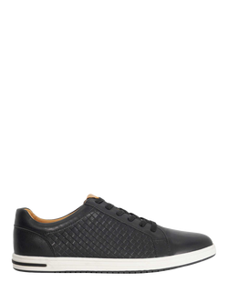 Dune London Tezzy Weave Wide Fit Trainers, Black