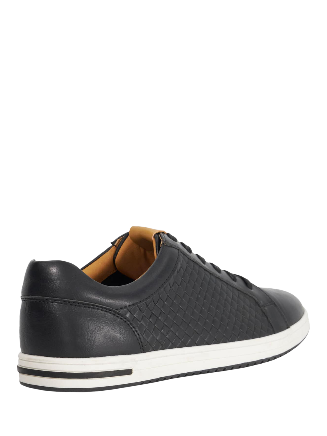 Product image 4 of 6, which shows Dune London Tezzy Weave Wide Fit Trainers, Black, EU40