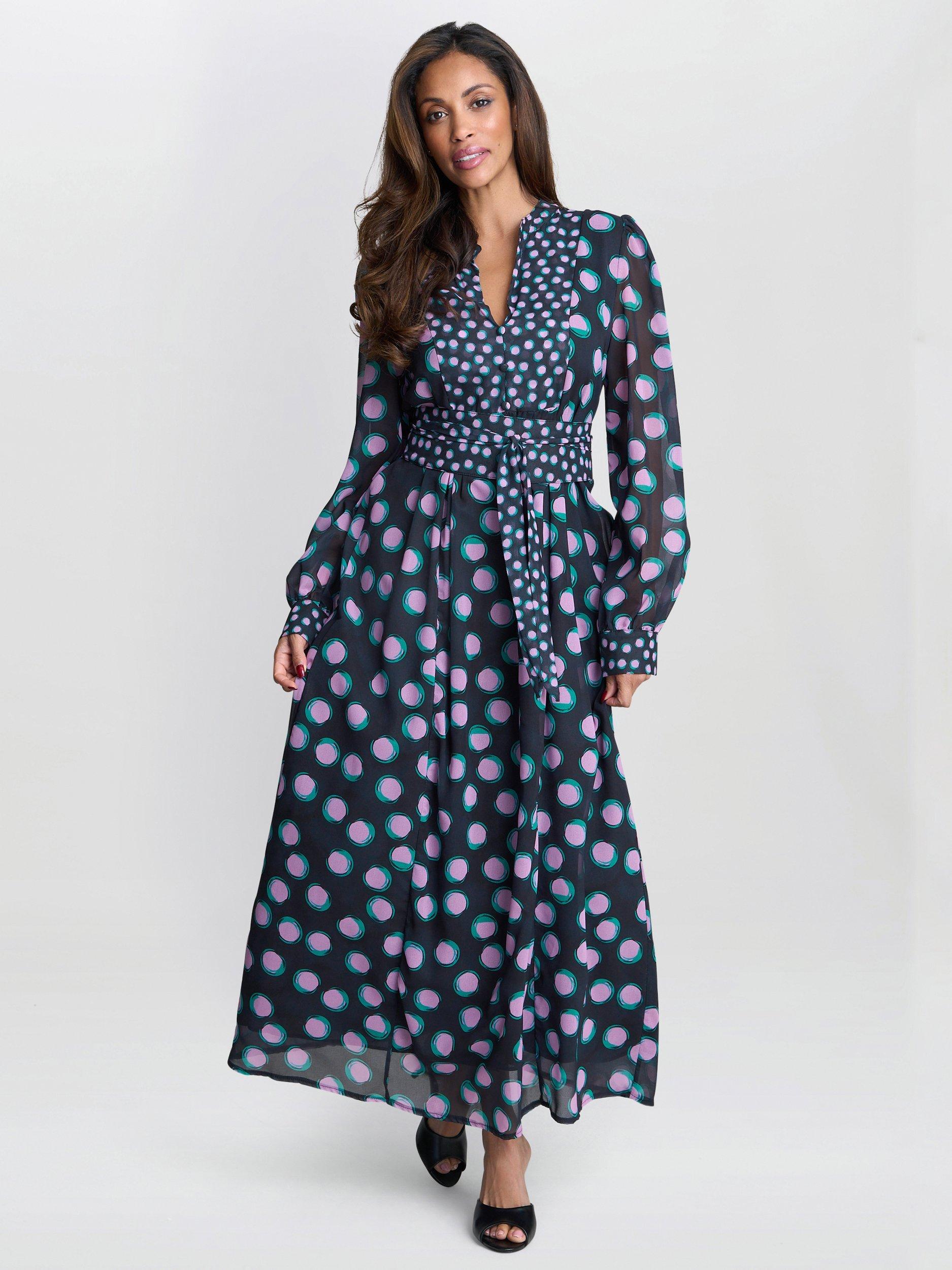 blue floral dressing gown SSYS Sleeveless Get Ready Robe™ In Light Pink Polka Dots