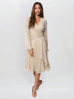 Gina Bacconi Stevie Dress, Light Gold, Light Gold