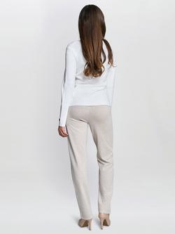 Gina Bacconi V Neck Jumper - view 2, Off White
