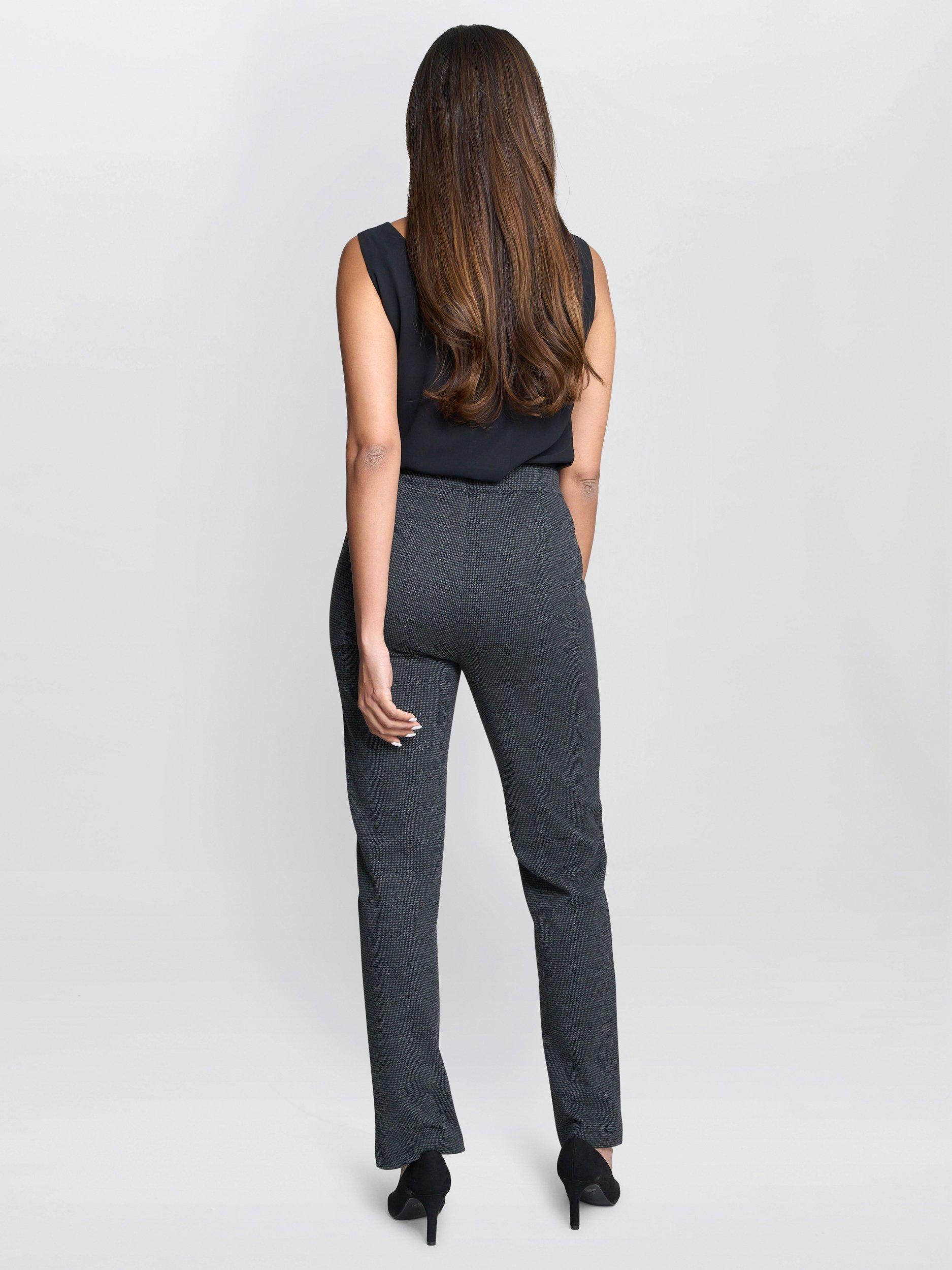 Product image 2 of 6, which shows Gina Bacconi Tailored Trousers, Charcoal, S