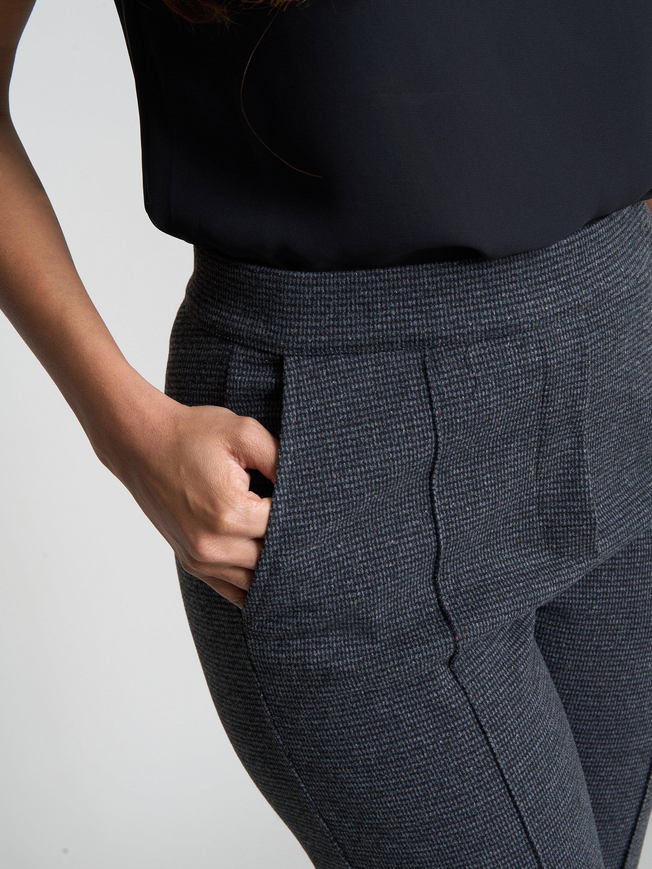 Product image 5 of 6, which shows Gina Bacconi Tailored Trousers, Charcoal, S