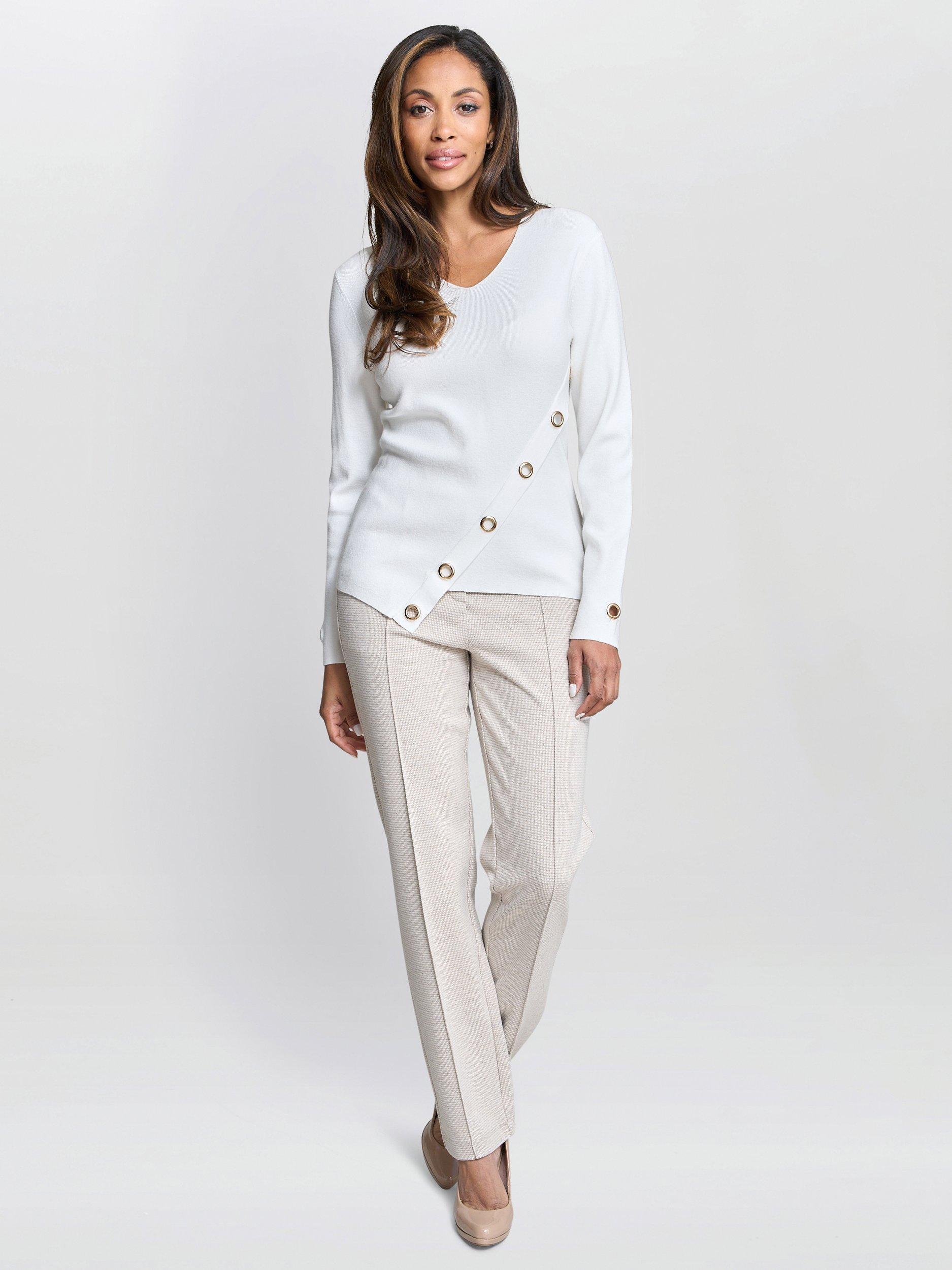 Product image 1 of 6, which shows Gina Bacconi Alberta Tailored Trouser , Caramel, S
