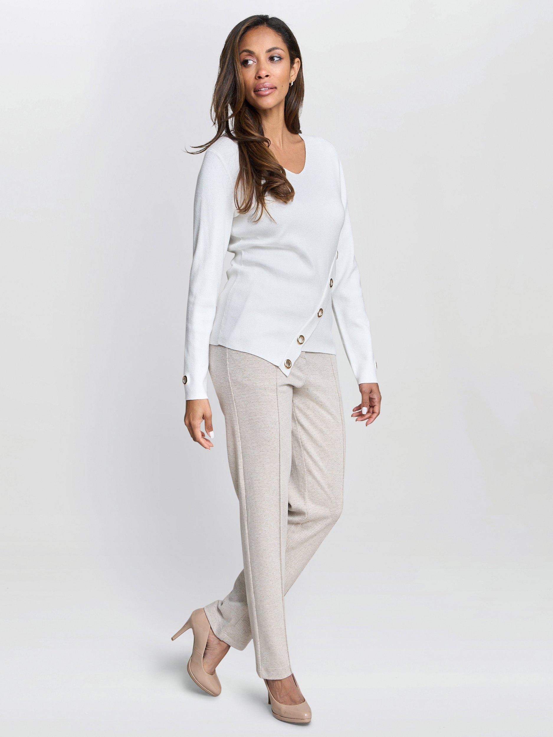 Product image 3 of 6, which shows Gina Bacconi Alberta Tailored Trouser , Caramel, S