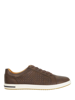 Dune London Tezzy Weave Wide Fit Trainers, Brown