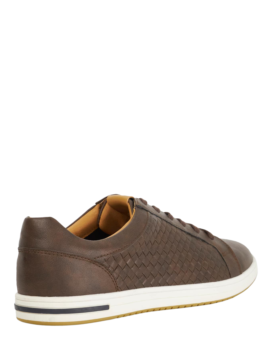Product image 4 of 6, which shows Dune London Tezzy Weave Wide Fit Trainers, Brown, EU40
