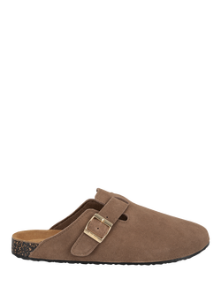 totes Women's Suede Clogs, Light Brown, Light Brown