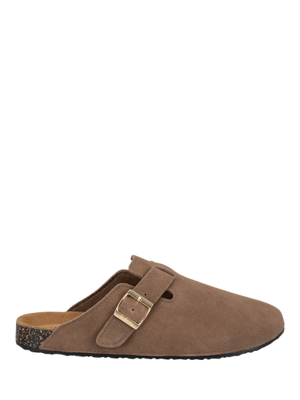 totes Women's Suede Clogs, Light Brown, Light Brown
