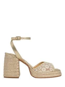 Castañer Vals Floral Platform Sandals, Blush/Multi, Blush/Multi