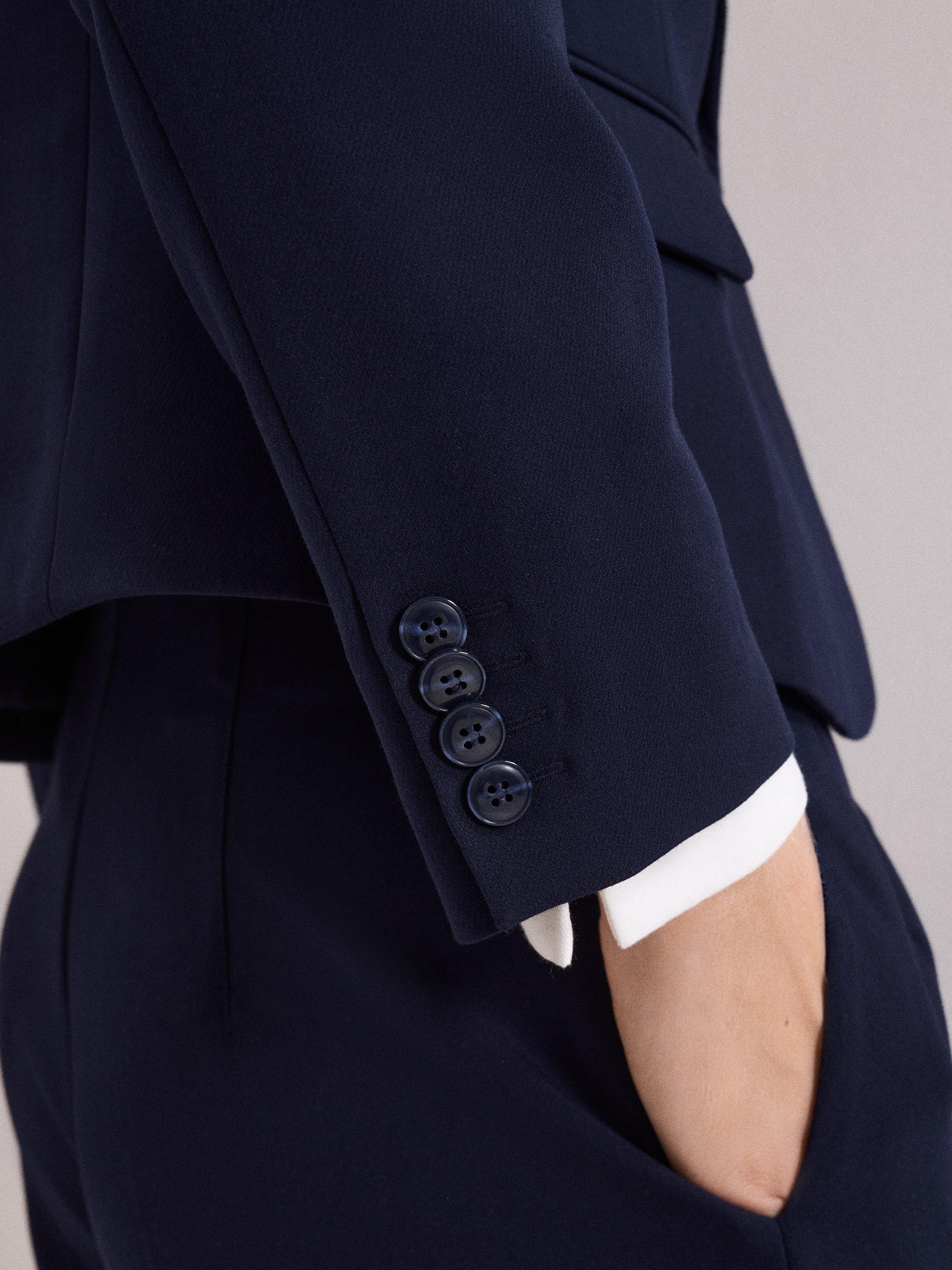 Product image 7 of 9, which shows Phase Eight Aubrie Fitted Blazer, Navy, 8