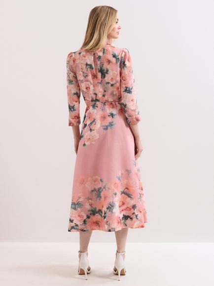 Phase Eight Anabella Floral Shirt Dress, Pale Pink - view 2, Pale Pink