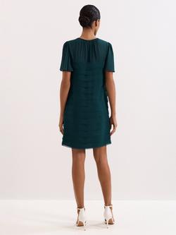 Phase Eight Fallon Tiered Mini Dress, Teal - view 2, Teal