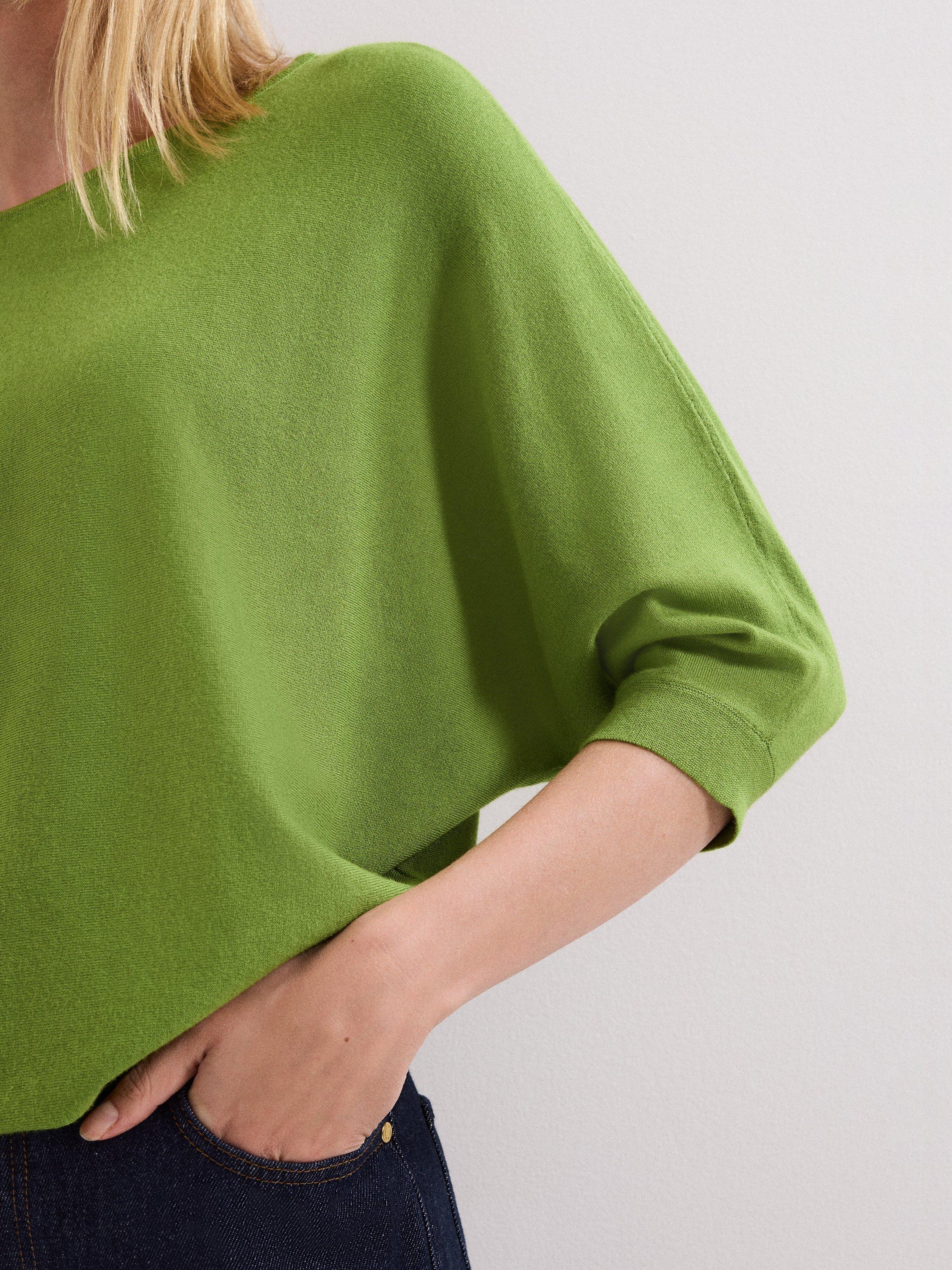 Product image 7 of 8, which shows Phase Eight Cristine Knit Jumper, Bright Green, S