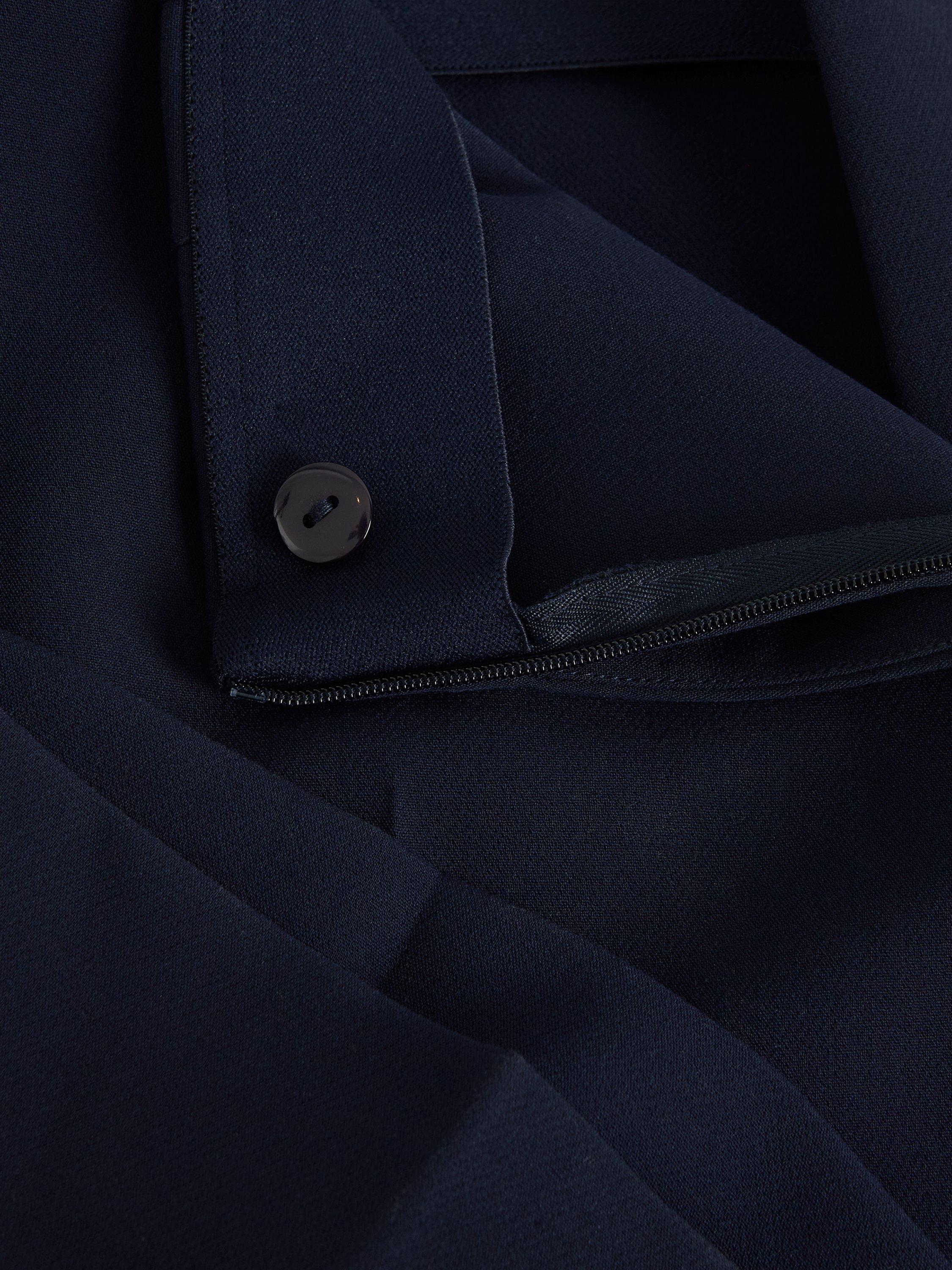 Product image 6 of 9, which shows Phase Eight Aubrie Wide Leg Tailored Trousers, Navy, 26