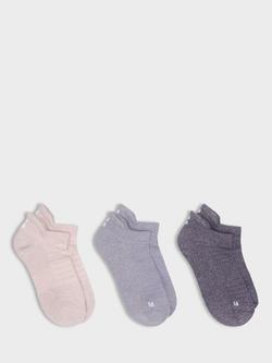 Sweaty Betty Lurex Workout Socks, Pack of 2, Nebula Blue/Pink