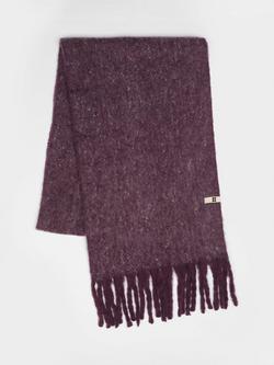 Sweaty Betty Soft Cloud Wool Blend Tassel Scarf, Neptune Purple, Neptune Purple